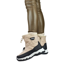 Snestøvler Model 9159-4BE Beige/Sort