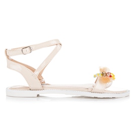 Vices Lakerede sandaler med en sommerfugl brun
