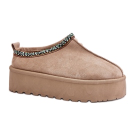 Model 877-1 Beige hjemmesko