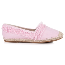 Vices Pink espadriller med kvaster lyserød