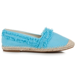 Vices Blå Espadriller Med Frynser