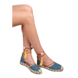 Vices Knyttede Espadriller Med Ornamenter blå