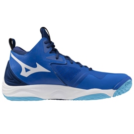 Mizuno Wave Momentum 3 Mid V1GA231701 volleyballsko, blå