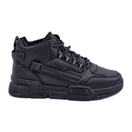Isolerede mænds sneakers Big Star OO174587 HI-POLLY System MID Black sort