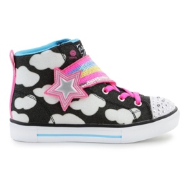 Skechers Twinkle Toes sko: Twinkle Sparks - Shooting Star 314775L-BKMT sort
