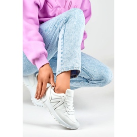 Sportssko til kvinder, hvide sneakers, LL66-33W