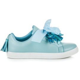 Vices Boho sneakers med bånd blå