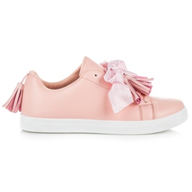 Vices Boho sneakers med bånd lyserød
