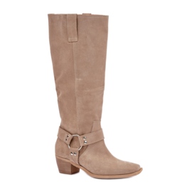 Zazoo uisolerede damestøvler 3444/O, beige