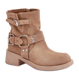 Uisolerede damestøvler Zazoo 3644 beige