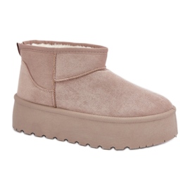 Dame snestøvler foret med pels TL242-39, beige
