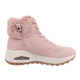 Skechers Uno Rugged 167274/BLSH sko med pels, pink lyserød