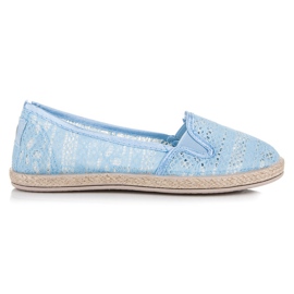 Balada Lace Espadrilles Slip On blå