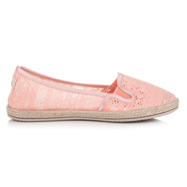 Balada Lace Espadrilles Slip On orange