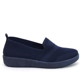 Damesokkesneakers, marineblå