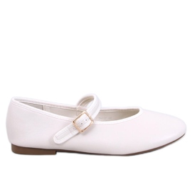 Dameballerinasko med beige rem