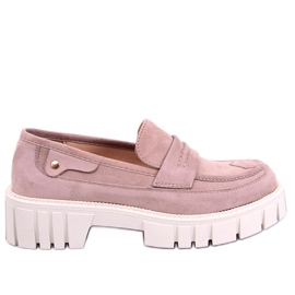 Seastar Pink platform mokkasiner beige