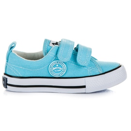 American Club Blå velcro sneakers