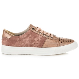 Kylie sneakers med snøre lyserød