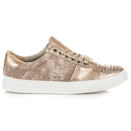 KYLIE Sneakers med snøre gul
