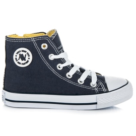 New Age Børns sneakers med lynlås marine blå