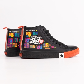 Officielle damesneakers fra Big Star x Wośp RR274A651 sort
