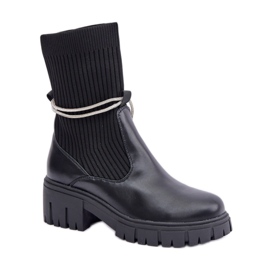 Step in style Støvler Model Dinarca 1987-H58 Sort - Træd i stil