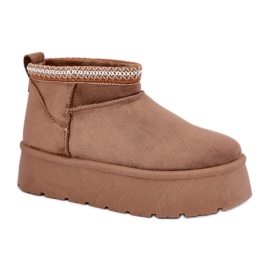 Step in style Snestøvler Model Heslania HY877-2 Brun - Træd med stil