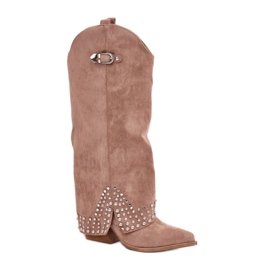 Støvler Model Iveliri LQ-135 Dark Beige - Step in style