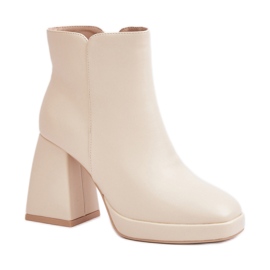 Støvler Model Selarae LQ-48 Light Beige - Step in style