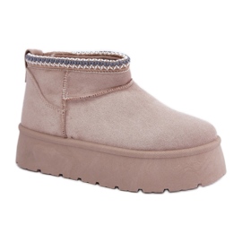 Snestøvler Model Heslania HY877-39 Light Beige - Step in style