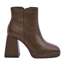 Step in style Støvler Model Selarae LQ-48 Mørkegrøn - Træd i stil