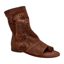 Zazoo 3437 høje sandaler Brun