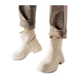 Beige gummiisolerede støvler fra Clotilde - Solea
