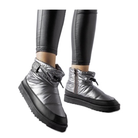 Grå Lee Cooper LCJ-23-44-1966L snestøvler sort