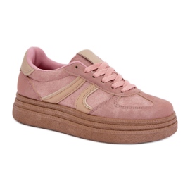 Platformsneakers til kvinder Pink lyserød