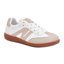 Sportssko med snøre 7112 Hvid/Beige