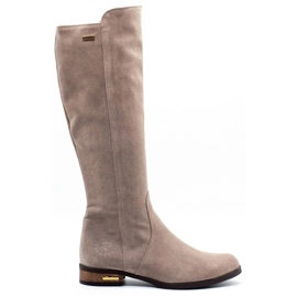 Olivier Moderigtige støvler Klara beige
