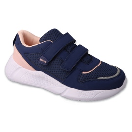 Børnesport Befado med velcro 452Q004 marineblå/pink