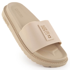 Beige platformsflip-flops til kvinder Big Star LL274A210