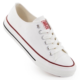 Lav-top hvide tekstilsneakers Big Star NN274274