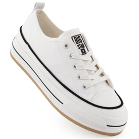Big Star Sneakers på den store stjerne White NN274205 -platform hvid