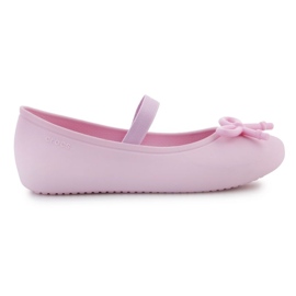 Crocs Brooklyn Bow Flat K Jr 210136-6GD sandaler lyserød