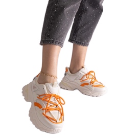 Beige sportssneakers til kvinder
