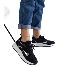 Sorte sportssneakers til kvinder