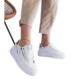 Kvinders hvide sports -sneakers