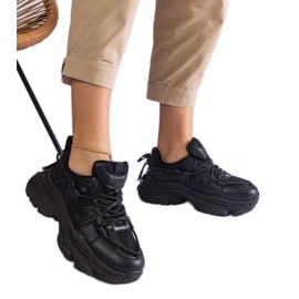 Sorte sportssneakers til kvinder