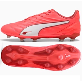 Puma King Pro FG/AG 108308-01 Fodboldsko rød