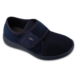 Dr.orto Befado Kvinders velcro -sko med udskiftelig indsats PU 088D001 Navy Blue blå