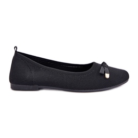Mesh ballerinas med en sort bue